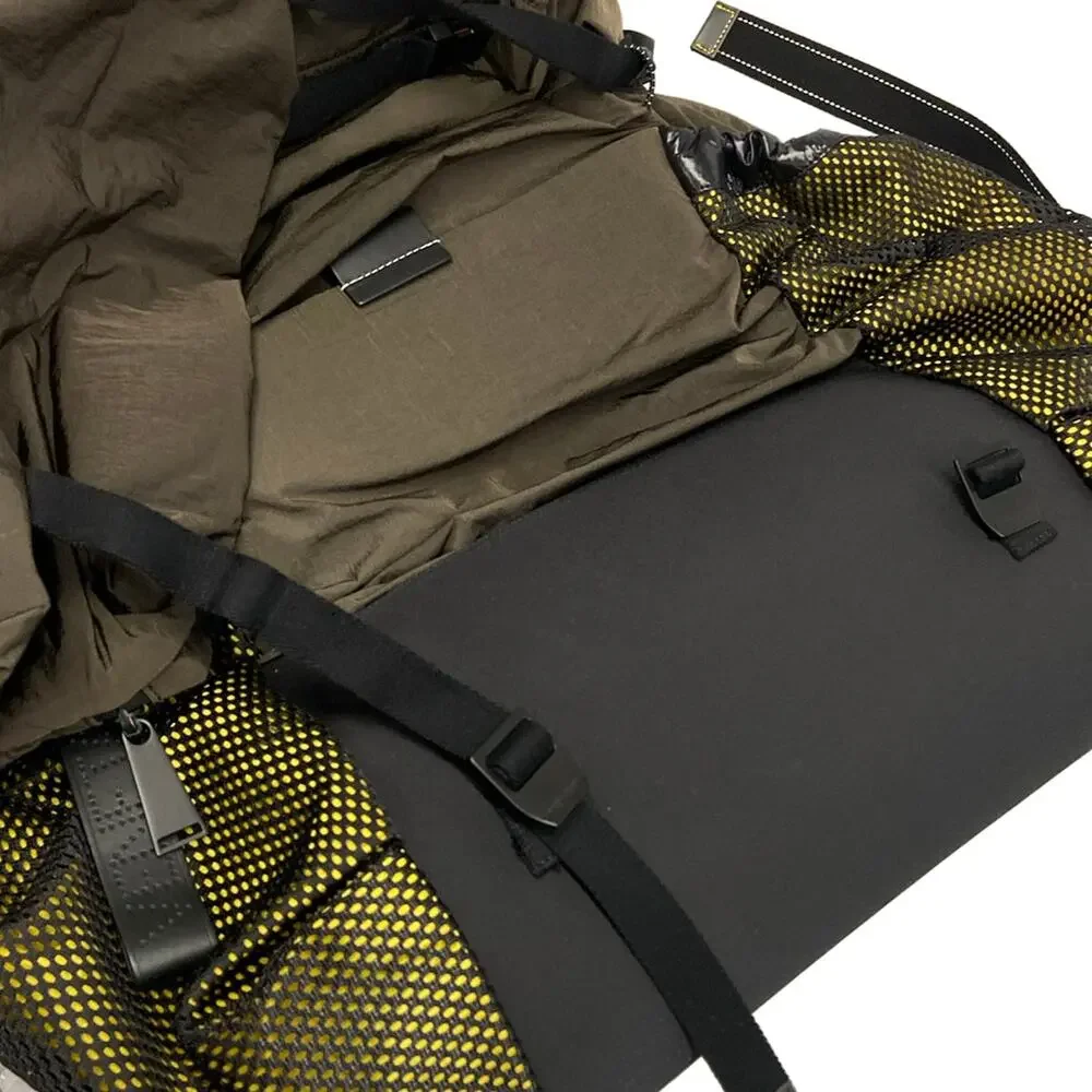 Bottega Veneta Backpack Dark Brown Black Yellow